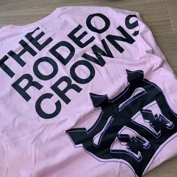 RODEO CROWNS 핑크 T셔츠