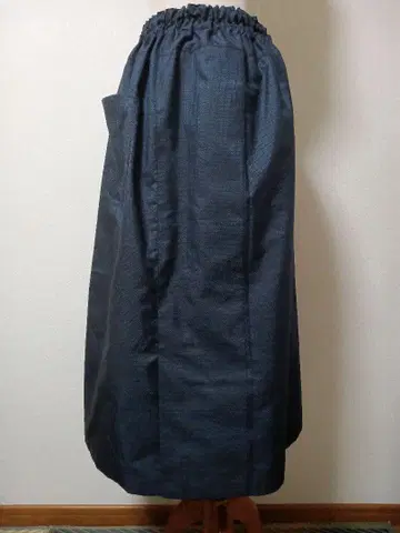 순수 실크 남성 오시마 명주 기모노 리메이크 롱 스커트