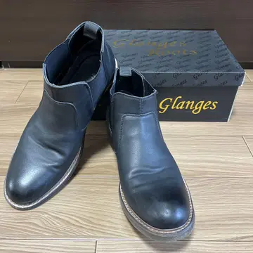Glanges 블랙 사이드 고어 부츠