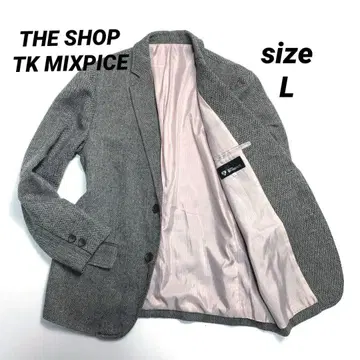 TK MIXPICE 테일러드 자켓 헤링본 다케오 키쿠치 네이비