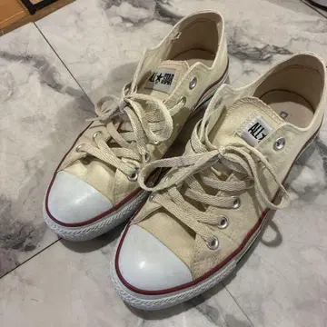 CONVERSE 크림색 스니커즈 US 5.5