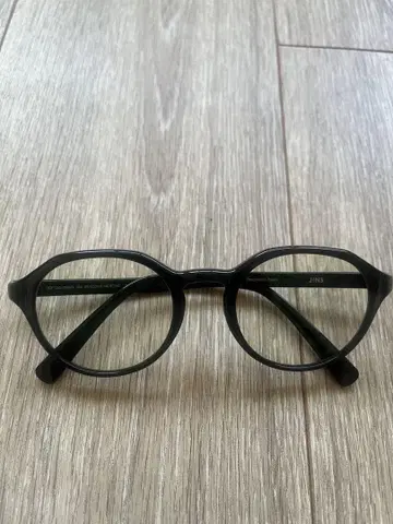 블랙 타원형 안경 jins