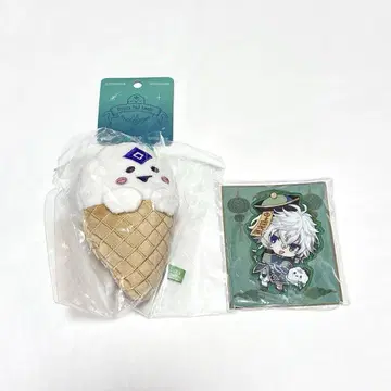 니지산지 무라쿠모 카게츠 와타쿠모 봉제 인형 아크릴 블록 아쿠브로 2주년