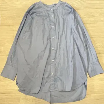온워드 카시야마 밴드 카라 셔츠 빅 실루엣 색스 LL