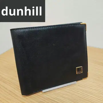 dunhill 던힐 가죽 이단 접이식 지갑 지갑 지폐 수납 동전 지갑