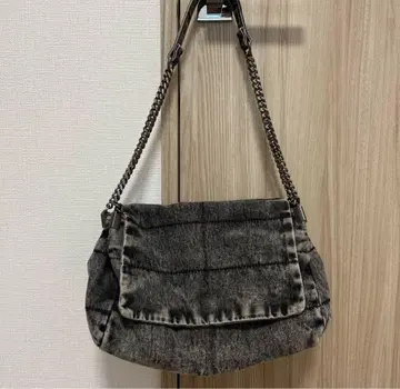 ZARA 데님 체인 플랩 백