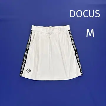 두커스 DOCUS 스커트 골프 세로 로고 M 화이트 23년제