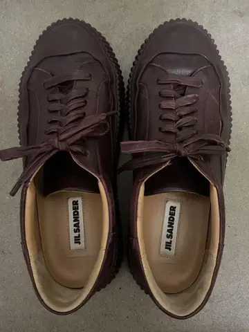 JIL SANDER 다크 브라운 스니커즈