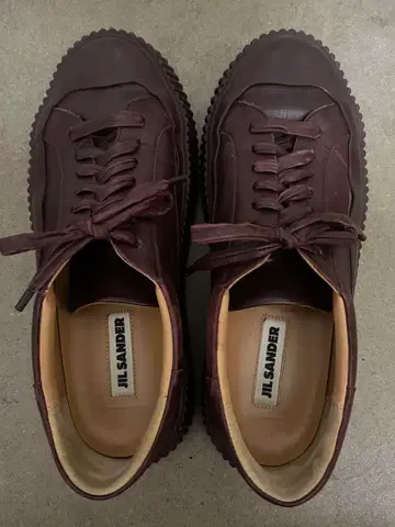 JIL SANDER 다크 브라운 스니커즈