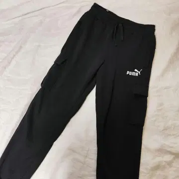 PUMA 블랙 카고 스웨트 팬츠 S 사이즈