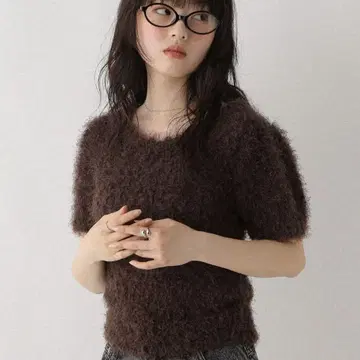Heather 샤기 니트