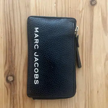 MARC JACOBS 블랙 가죽 키케이스 코인 케이스