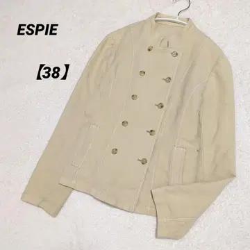 ESPIE 자켓 더블 버튼 스탠딩 칼라 베이지 38 이토킨