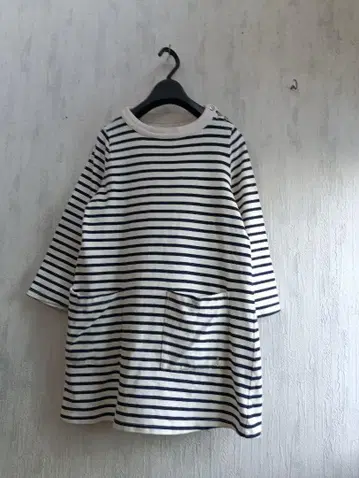 아두이트리스테스 LOISIR 코튼 보더 포켓 부착 튜닉