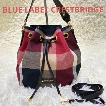 BLUE LABEL CRESTBRIDGE 체크 무늬 복조리 숄더백