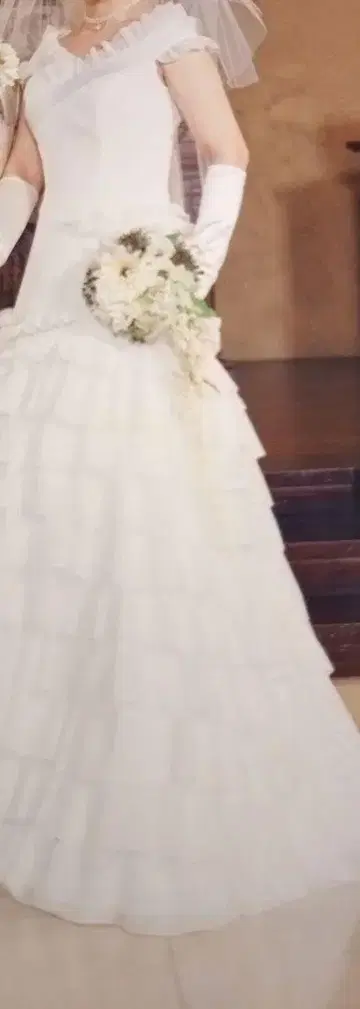 새상품급 웨딩 드레스 장기 클리닝 보관 가공 완료 9월 말까지 판매