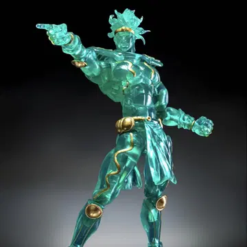 초상가동 죠죠의 기묘한 모험 스타 플래티넘 CLEAR&GOLD 피규어