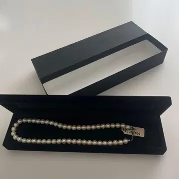 화이트 펄 목걸이 약 42cm