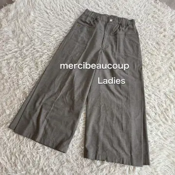 mercibeaucoup 와이드 팬츠 가우초 여성용 M 그레이