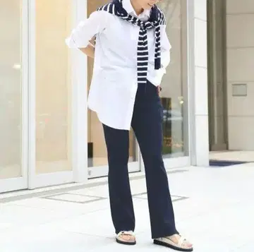 Deuxieme Classe Diner B RIB 팬츠 네이비 38