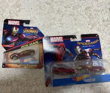 Hot Wheels 아이언맨 스파이더맨 2대 세트