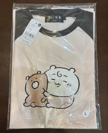 Chiikawa Baby 래글런 T셔츠 다이지난다 핑크 L 사이즈