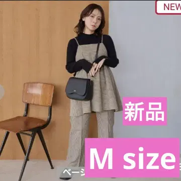 시마무라 yumi 체크 무늬 팬츠 셋업