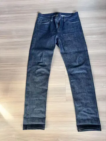 UNIQLO 33(84cm) 슬림핏 셀비지 청바지