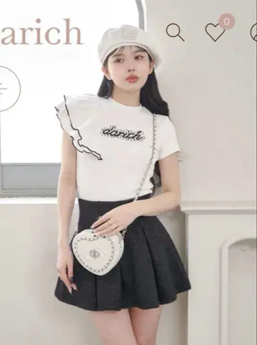 새상품 미사용 Darich 아지메 숄더 펄 T셔츠