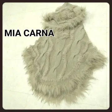 미아카나 퍼 니트 판초 MIA CARNA