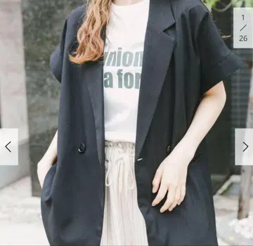 어반 리서치 린넨 라이크 베스트 블랙