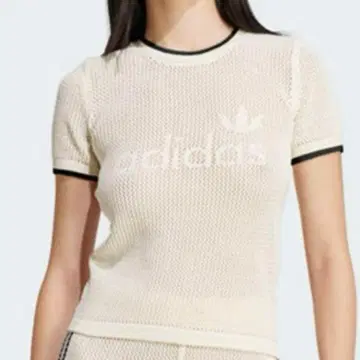 adidas 오리지널스 프리미엄 크로셰 반팔 T셔츠 XS 사이즈