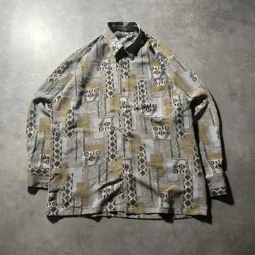 빈티지 올 패턴 유럽풍 스다 마사키 디자인 패턴 레트로 셔츠