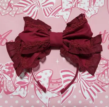 Angelic Pretty 머리띠 3 와인