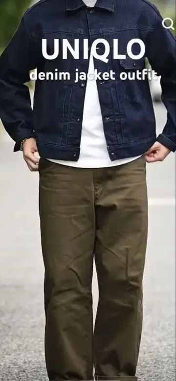 유니클로 1st 퍼스트 G 데님 자켓 사이즈 M