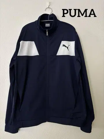[ 새상품급 ] PUMA 저리 L 네이비 속기모 트랙 자켓 트리코