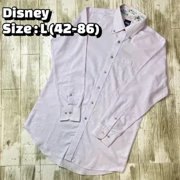 Disney 미키 패턴 BD 셔츠 와이셔츠 L