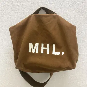 새상품급 MHL 마가렛호웰 캔버스 브라운 토트백 브라운