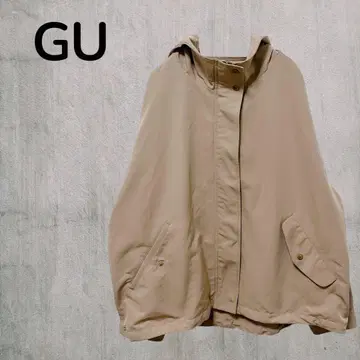 [지유] 새상품급 GU 여성용 후드 부착 마운틴 후드티 베이지 L