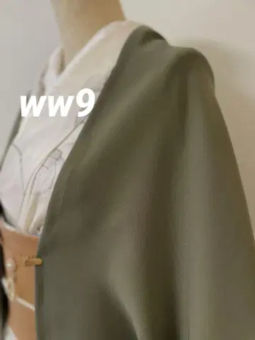 WW-9 얇은 겉옷 카키 그린 모몽가 코트 긴 겉옷 모몽가 코트