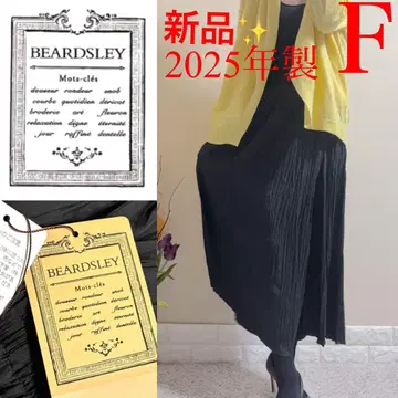 새상품! BEARSLY 비어즐리 2025년제 와셔 와이드 팬츠 블랙 F