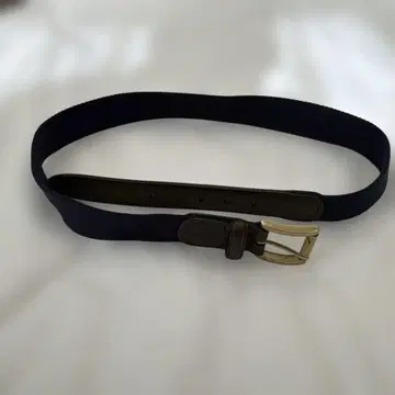 Brooks Brothers 벨트 네이비 x 브라운 가죽 콤비 32