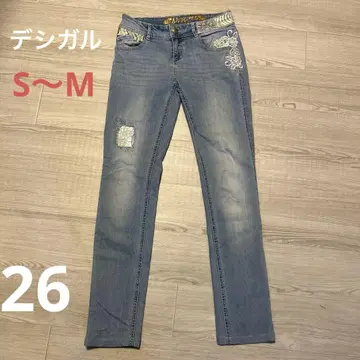 데시구알 자수 청바지 S M 26