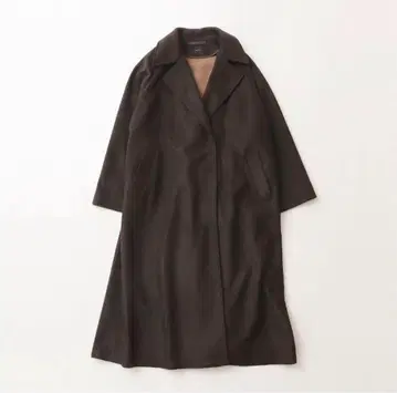 [ Spick&span ] 다크 브라운 롱 코트 인기 색상