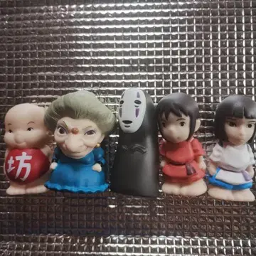지브리 센과 치히로의 행방불명 손가락 인형 5개