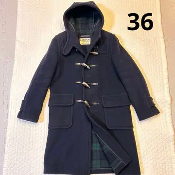 런던 트래디션 더플 코트 네이비 롱 코트 울