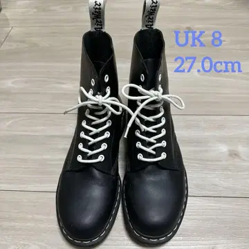 닥터마틴 8홀 화이트 스티치 UK8 27.0cm