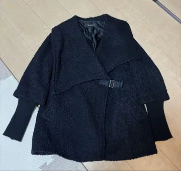 rienda 블랙 보아풍 자켓 아우터 프리 사이즈