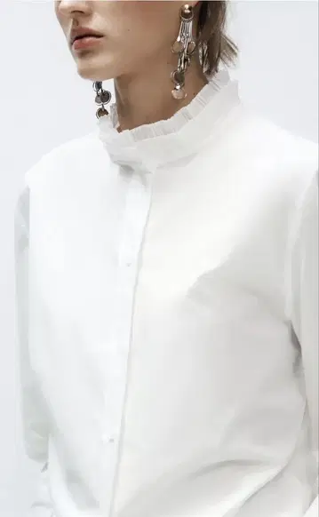 새상품급 ZARA ZW COLLECTION 프릴 셔츠