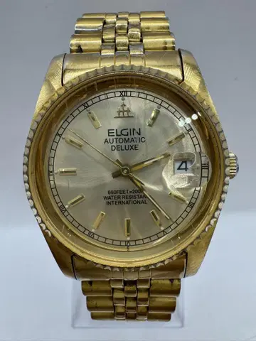 시계 ELGIN 엘르 오토매틱 골드 남성용 손목시계